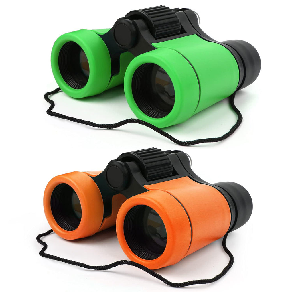 Scotamalone Kids Binoculars Shock Proof Toy Binoculars Set for Age 3-12 Years Old Boys Girls Bird Watching Educational Learning Hunting Hiking Birthday Presents