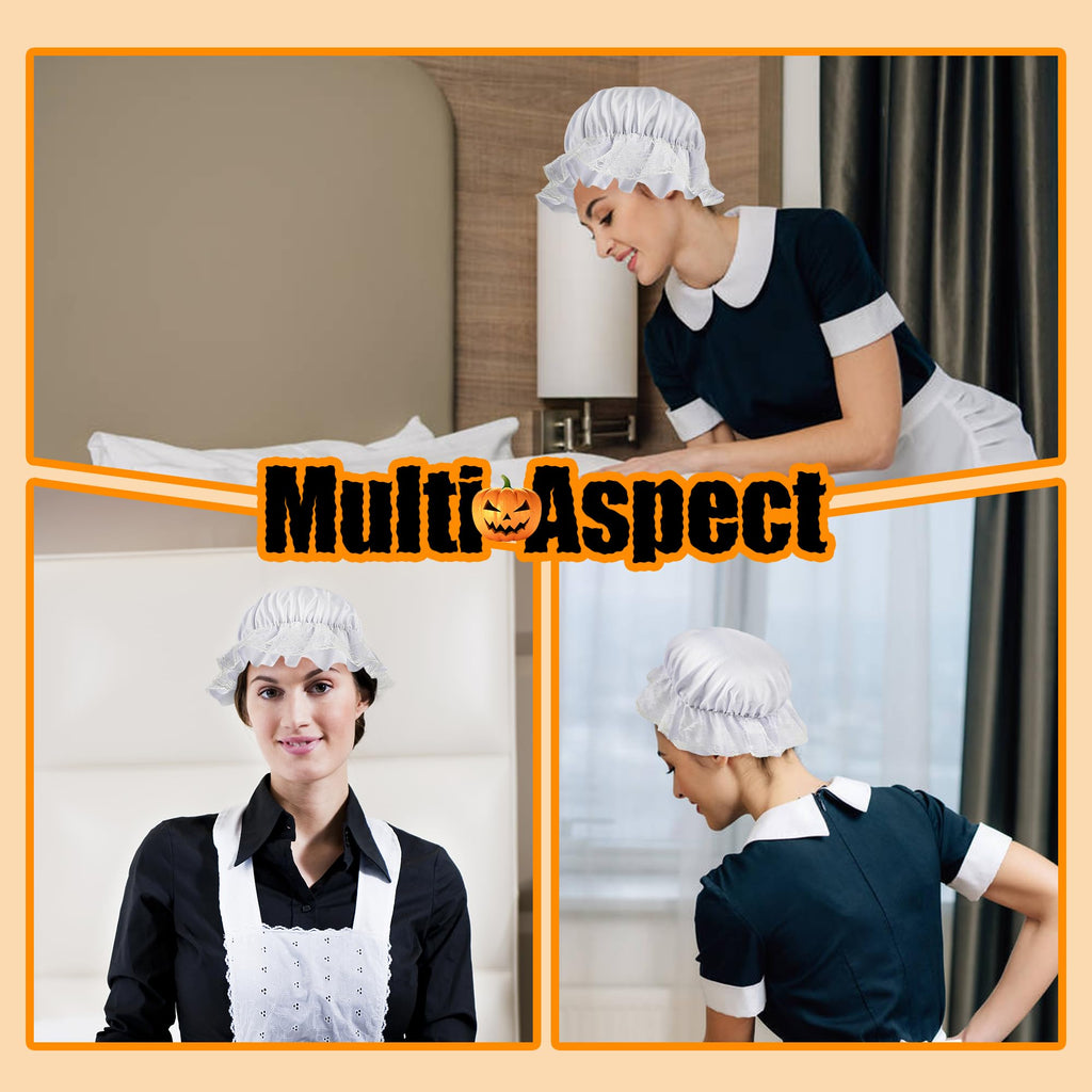 Scotamalone Capss for Women Hatss Halloweens Costume Bonnets Colonialss Accessory Nightcapss