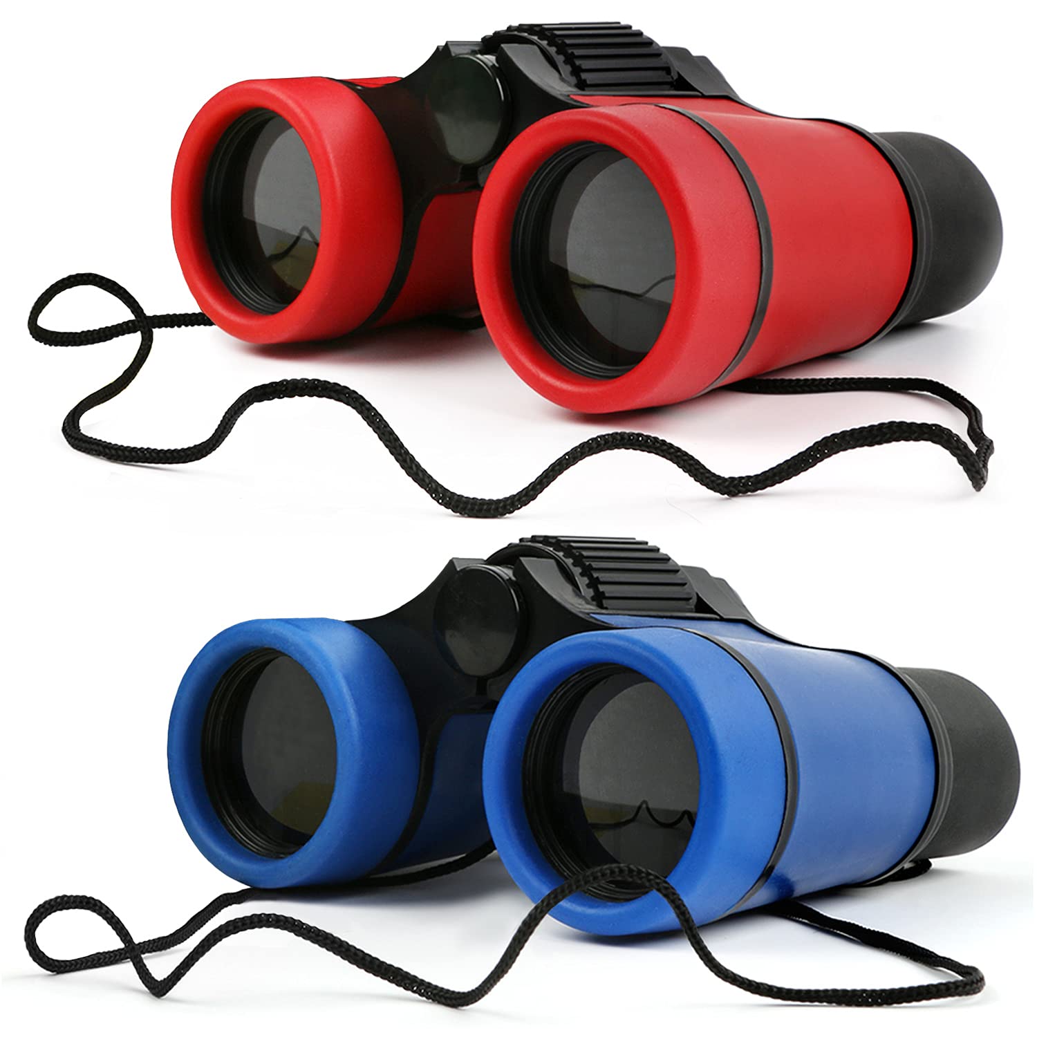 Scotamalone Kids Binoculars Shock Proof Toy Binoculars Set for Age 3-12 Years Old Boys Girls Bird Watching Educational Learning Hunting Hiking Birthday Presents