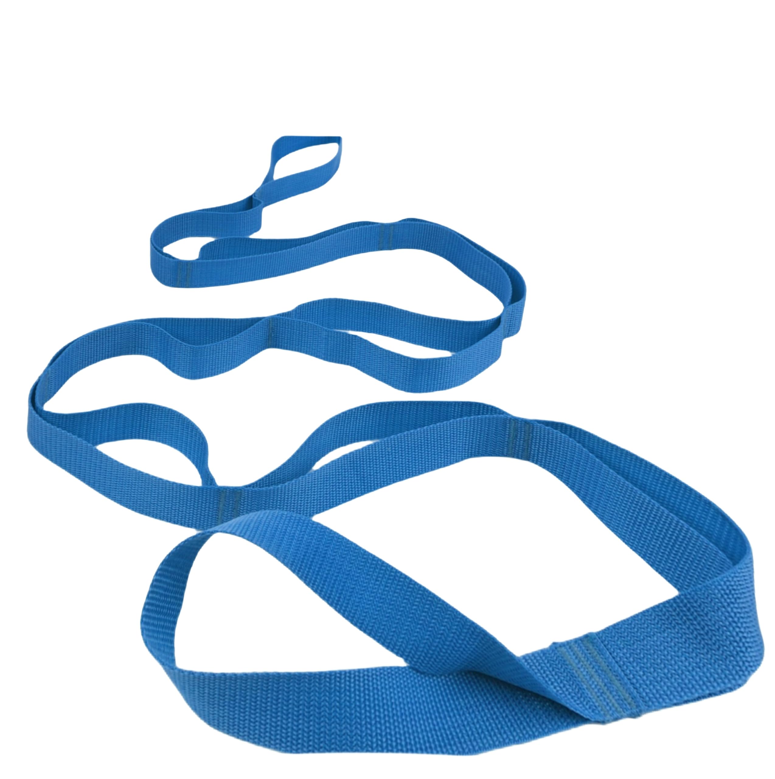 Scotamalone Stretching Strap Yoga Strap Physical Therapy for Home Workout, Exercise, Pilates and Gymnastics, 10 Loops Non-Elastic Stretch Bands with Aesthetic Packaging for Women & Men