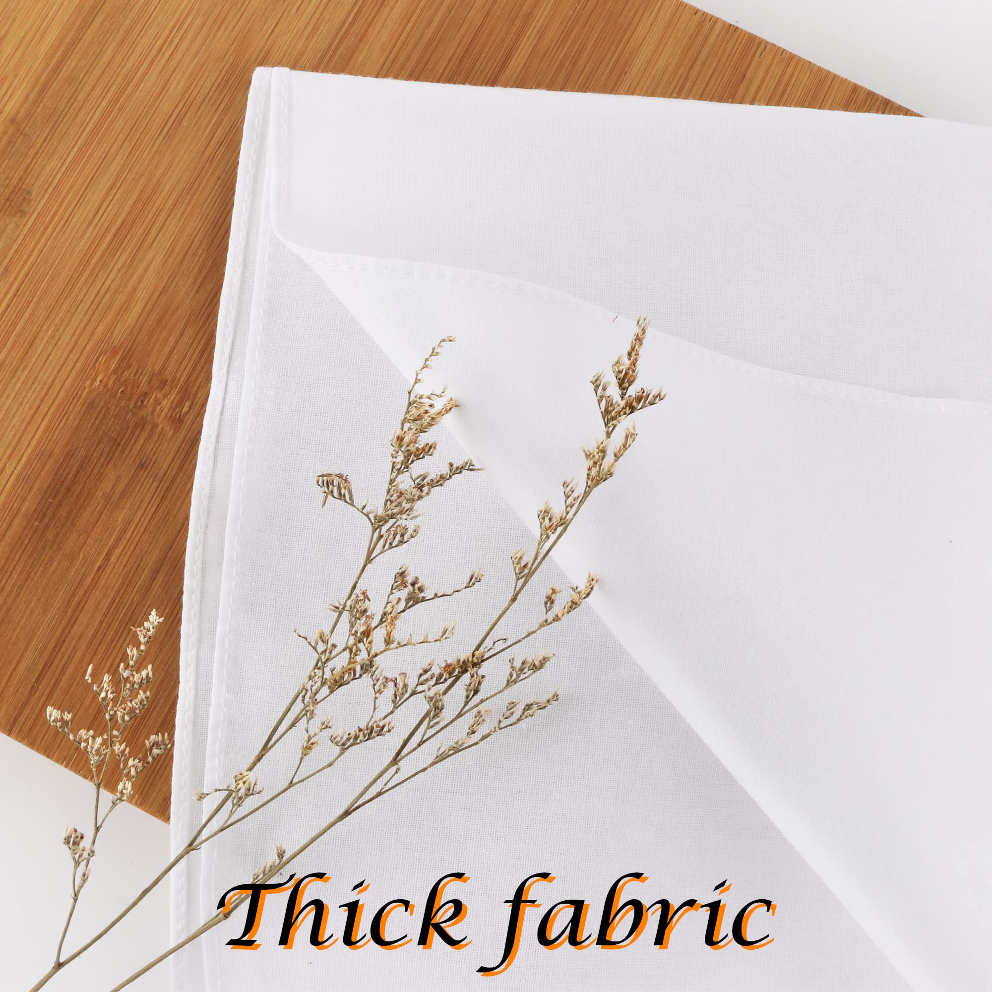 Handkerchiefs for men Pure Cotton Soft white Handkerchieves