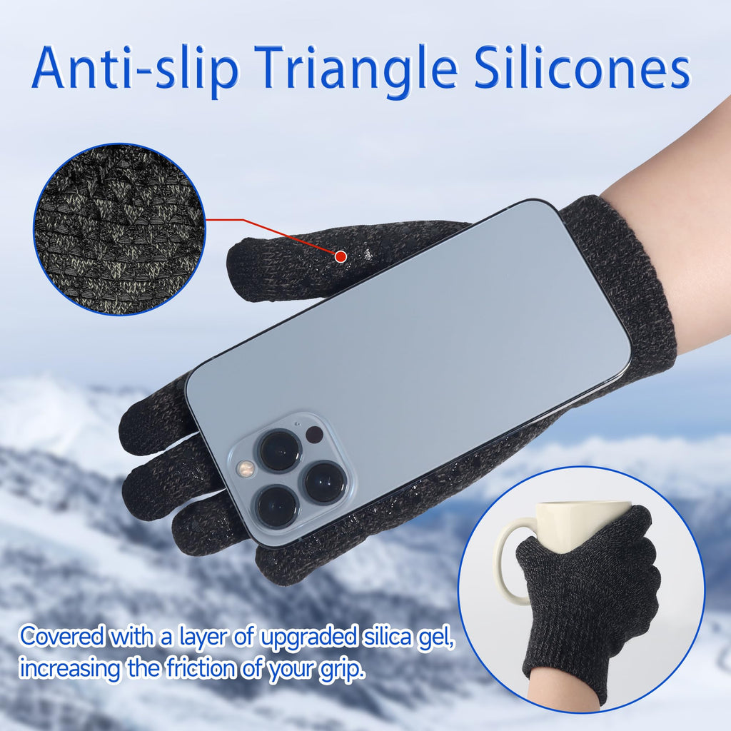 Driving Hiking Running Touchscreen Winter Gloves Men Women for Cold Weather