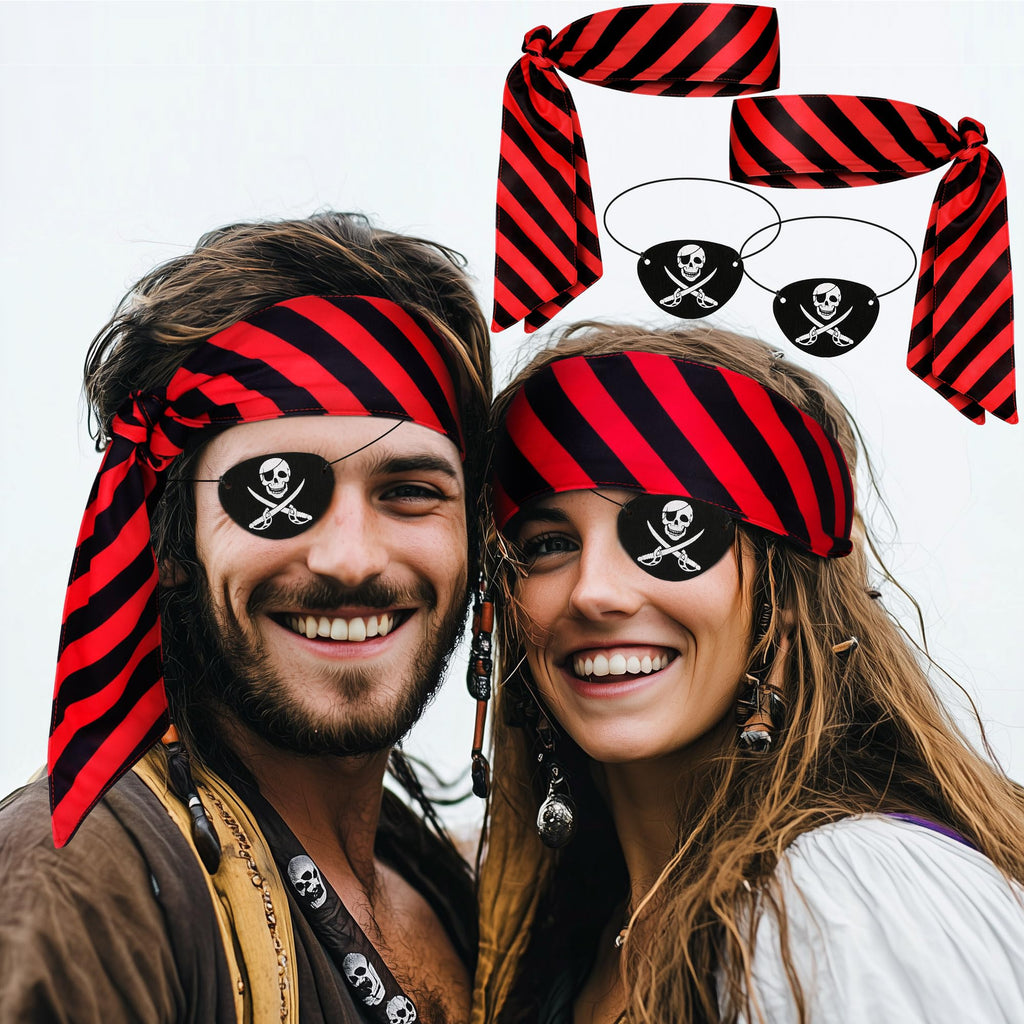 Scotamalone Halloweens Pirate-Accessories for Men Women Pirate-Party Favors Supplies