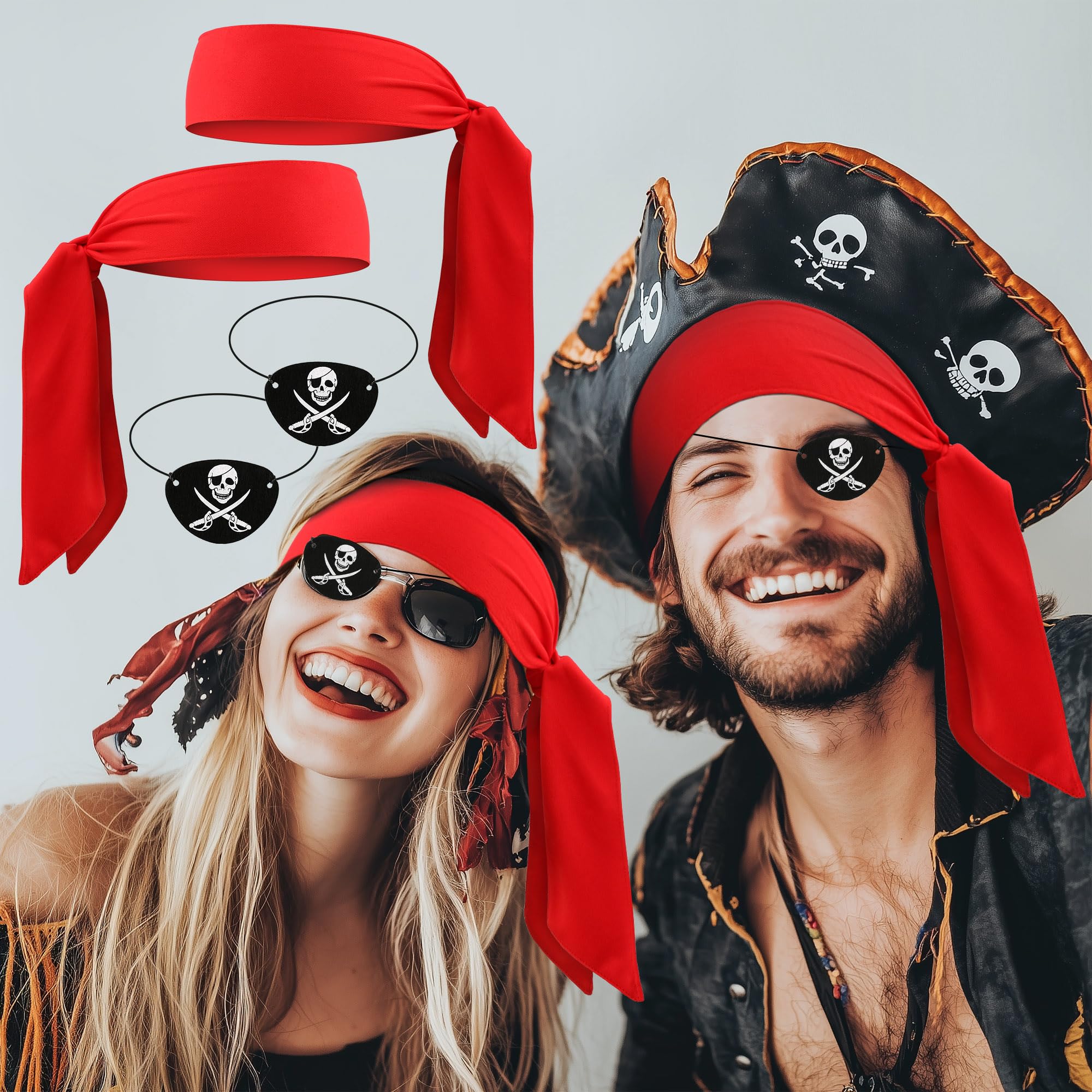 Scotamalone Halloweens Pirate-Accessories for Men Women Pirate-Party Favors Supplies